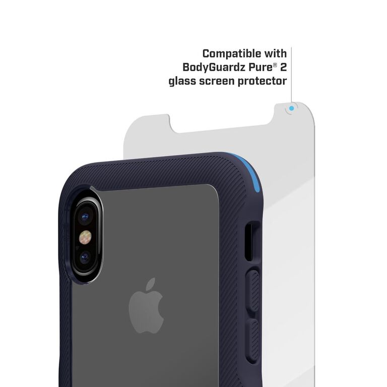 BodyGuardz Trainr Case with Unequal Technology (Navy/Blue) for Apple iPhone X, , large
